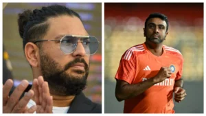 Read more about the article Yuvraj Singh questions Ravichandran Ashwin’s contribution with the bat and as a fielder, stating that the India spinner is not worthy of playing in ODIs and T20Is