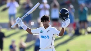 Read more about the article Rachin Ravindra sets a new record for New Zealand by smashing a remarkable double century against South Africa, breaking a record that stood for 25 years
