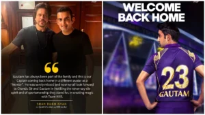 Read more about the article Gautam Gambhir is warmly greeted with hero’s acclaim upon his arrival in Kolkata to offer mentorship to KKR