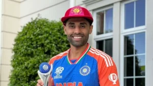 Read more about the article Suryakumar Yadav wins ICC T20I Cricketer of the Year again, says “Grateful” before World Cup